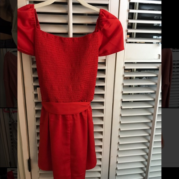 Superdown Red Romper - Picture 3 of 3
